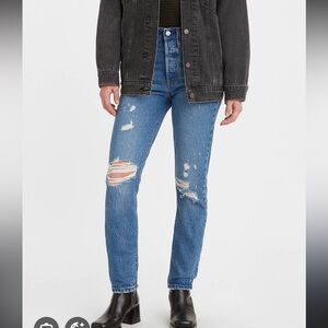 Levi’s 501 Skinny Distressed Jeans